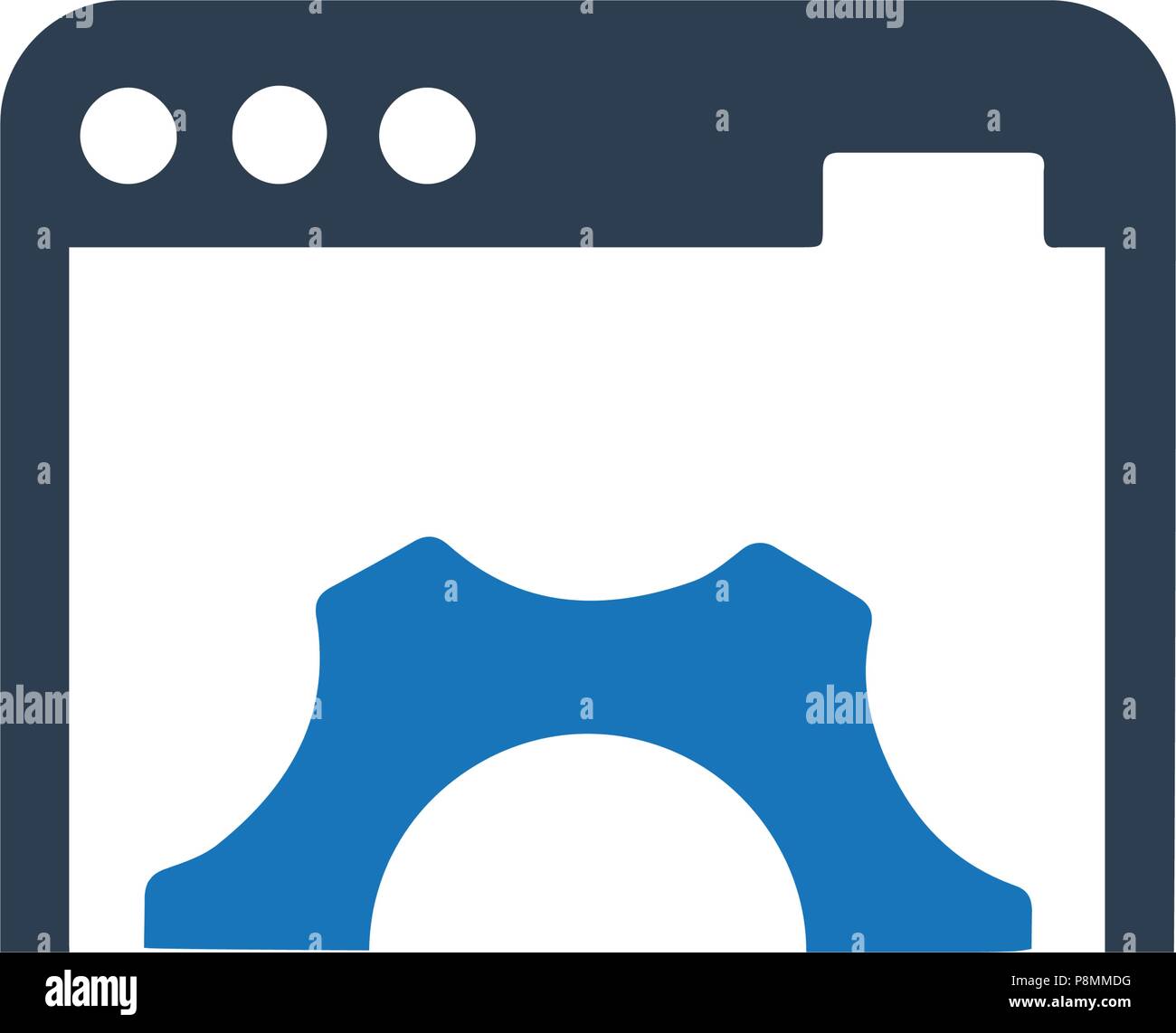 Sorgfältig gestalteten' Web site Entwicklung Icon' Stock Vektor
