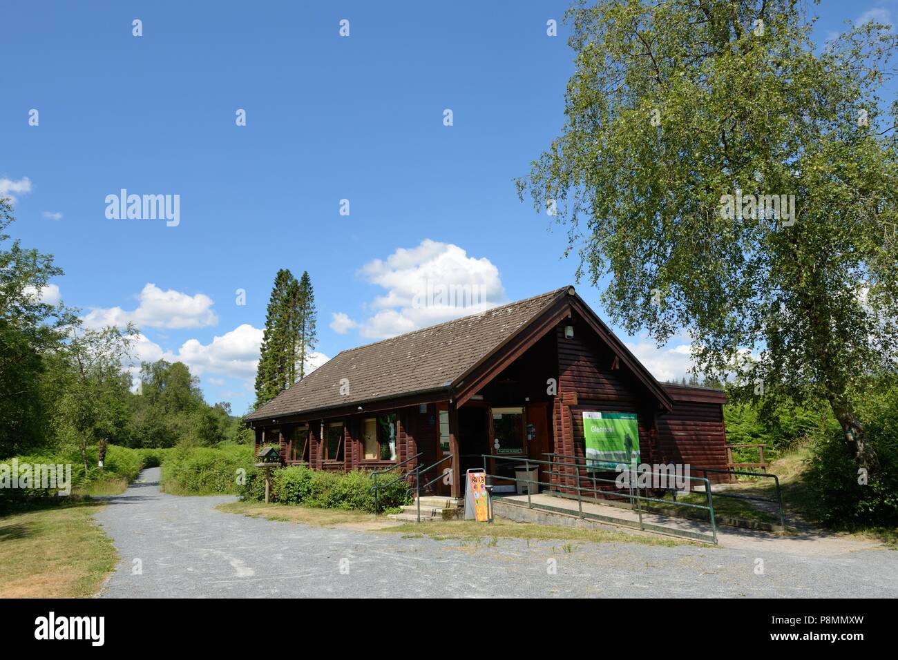Glen Trool Visitors Center, Galloway Forest Park, Newton Stewart, Schottland, Großbritannien Stockfoto
