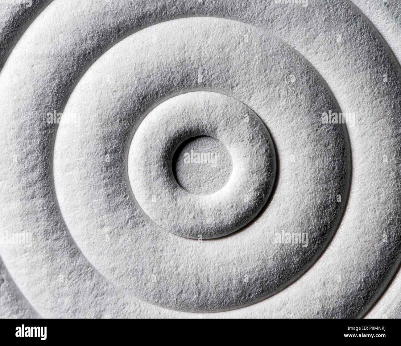 Zusammenfassung Hintergrund mit weißen Kreisen Stockfoto