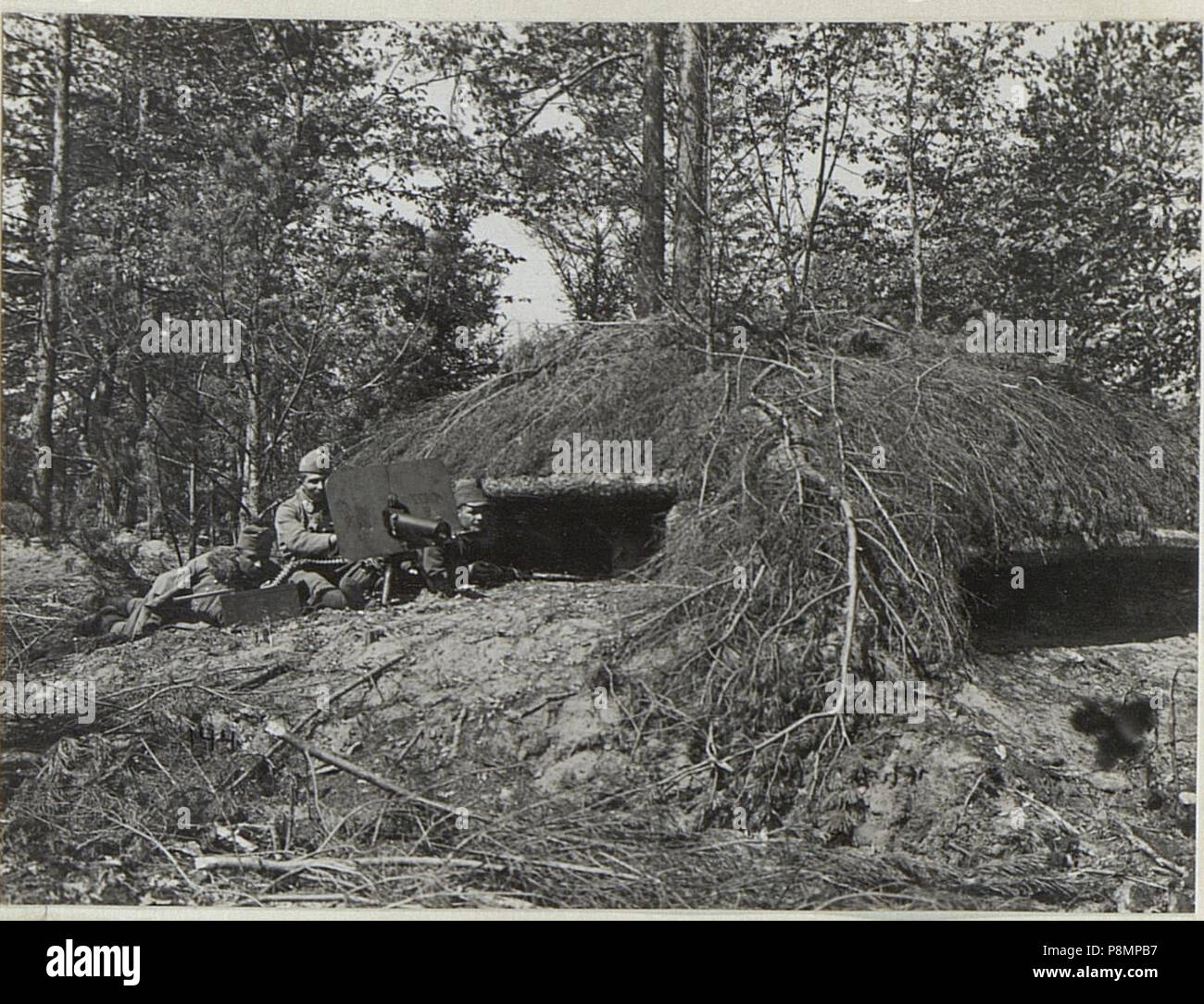 592 Östl. Galuzia, K. u. 11 KTD. Masch. Gewehr-Unterstand in der 1. Linie. (Juni 1916) (BildID) 15674717 Stockfoto