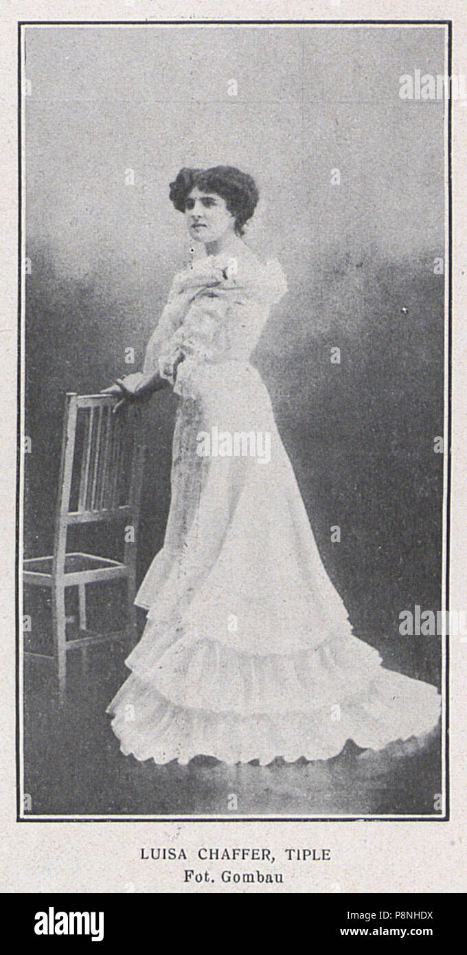 . 13 1904-09-01, El Teatro, Luisa Kurzstrohsieb, Gombau Stockfoto