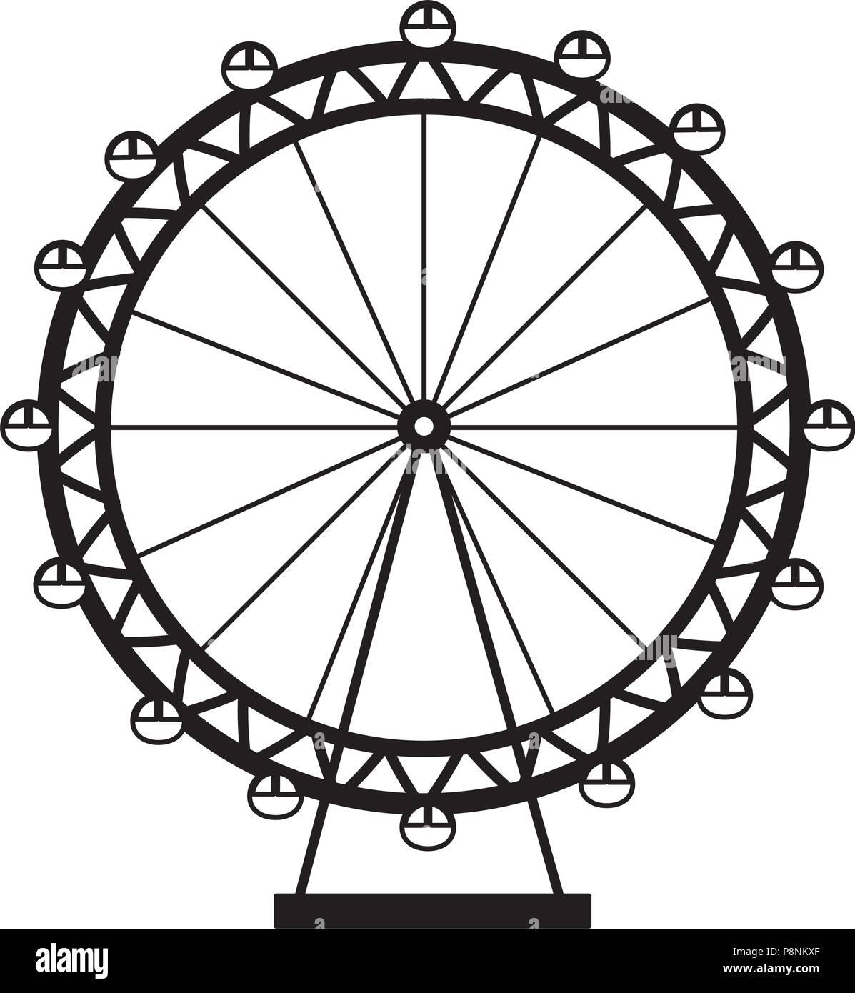 London Skyline Black White Vector Stockfotos und -bilder Kaufen - Alamy