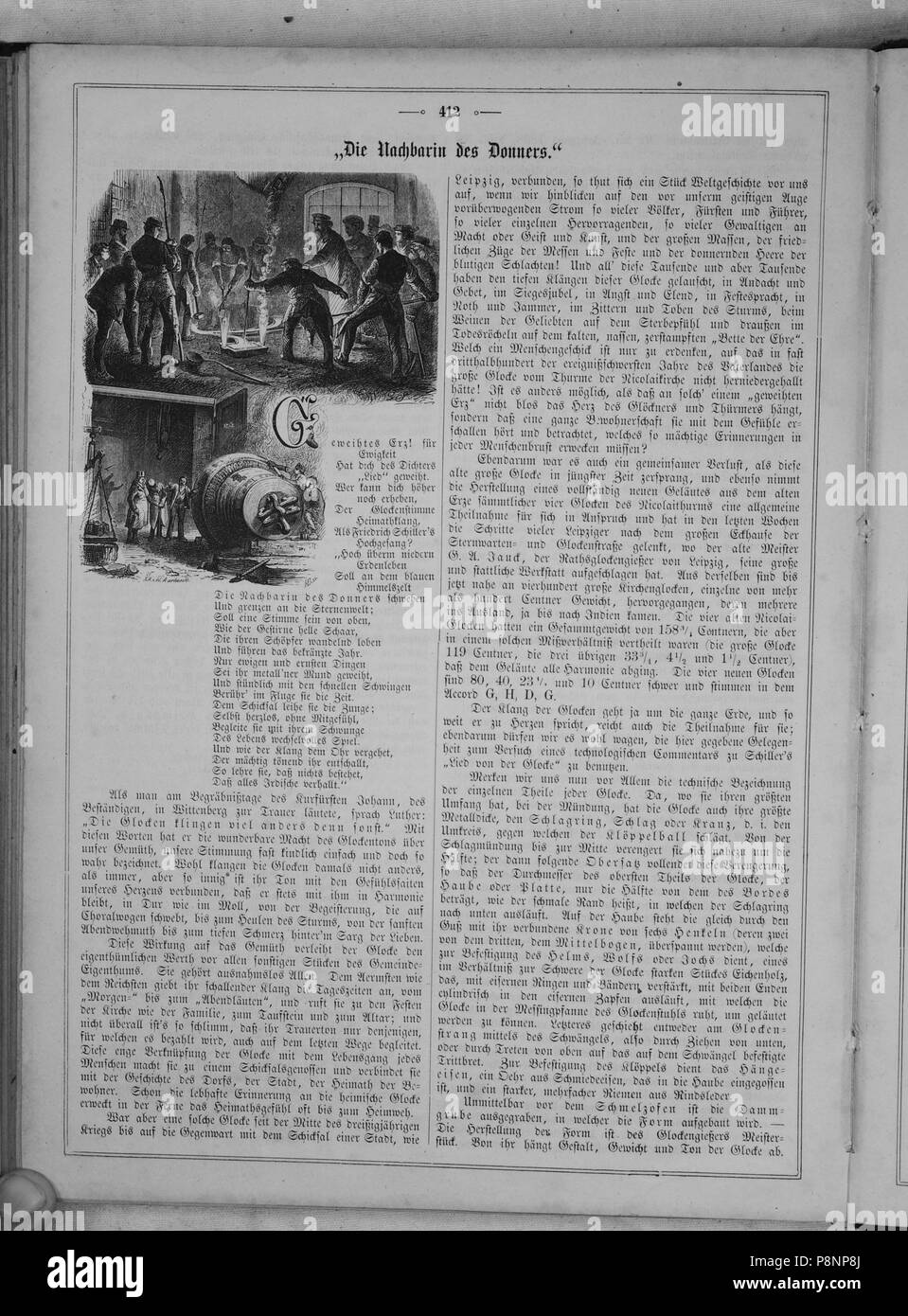 . 150 sterben Gartenlaube (1869) 412 Stockfoto