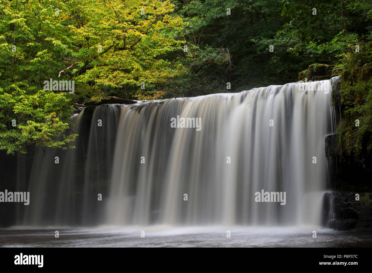 Wasserfall Brecon Beacons Stockfoto