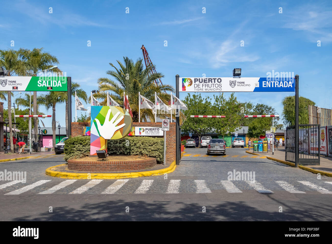 Puerto de Frutos Markt - Tigre, Provinz Buenos Aires, Argentinien Stockfoto