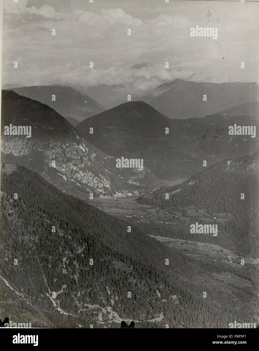 451 Panorama, Standpunkt Salubio. ¤ 1887. (10. Teilbild zu WK1 ALB083 24378 a) (BildID) 15632421 Stockfoto