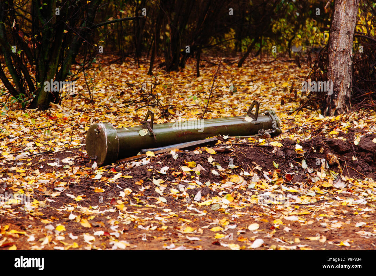 Schwere Waffen tank Ausrüstung Stockfoto