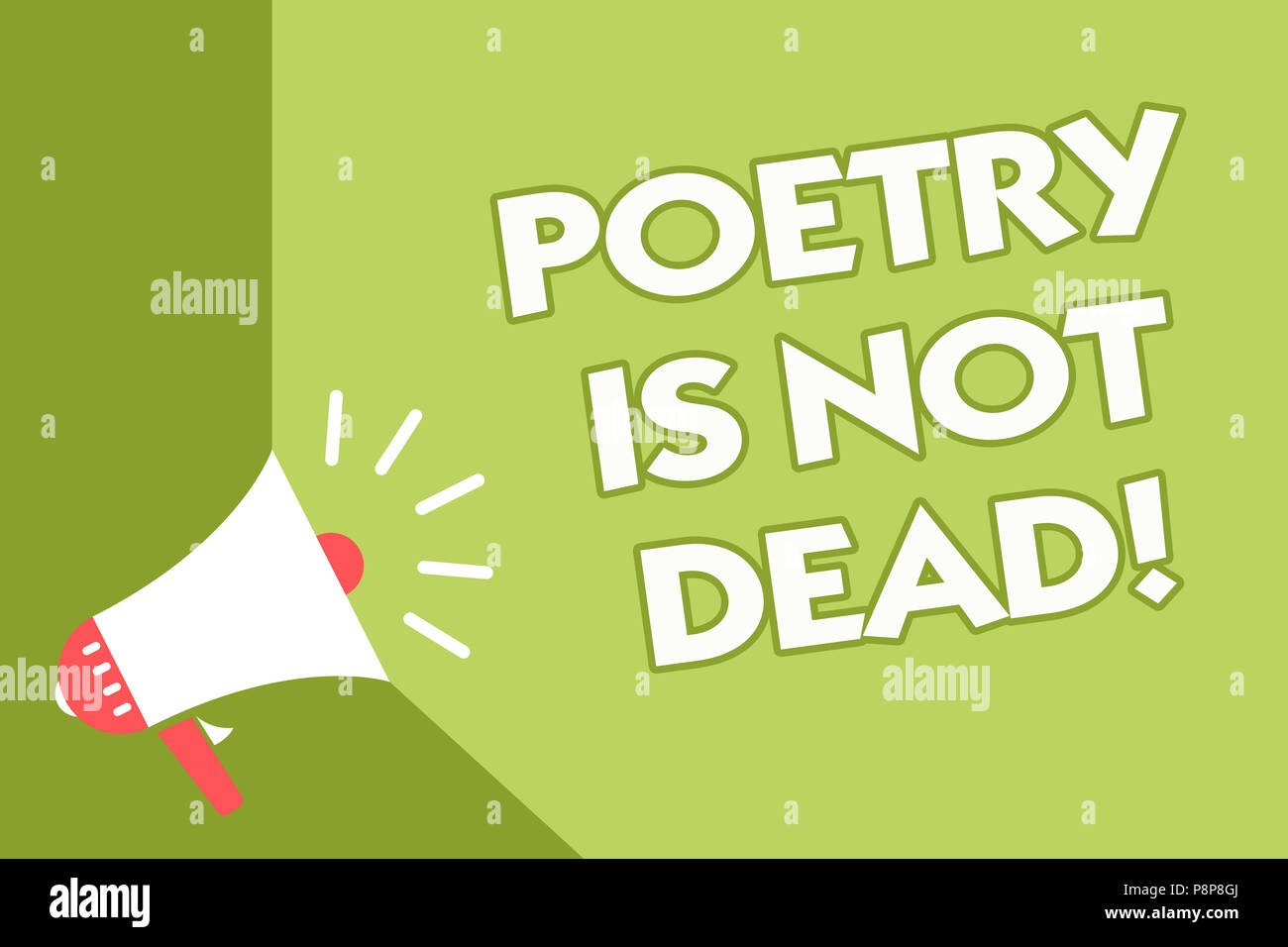 Wort schreiben Text Poesie ist nicht tot. Business Konzept für ästhetische und rhythmisches Schreiben ist immer noch lebendig und modern Class Zimmer Büro sound Lautsprecher sy Stockfoto Wort schreiben Text Poesie ist nicht tot. Business Konzept für ästhetische und rhythmisches Schreiben ist immer noch lebendig und modern Class Zimmer Büro sound Lautsprecher sy Stockfoto