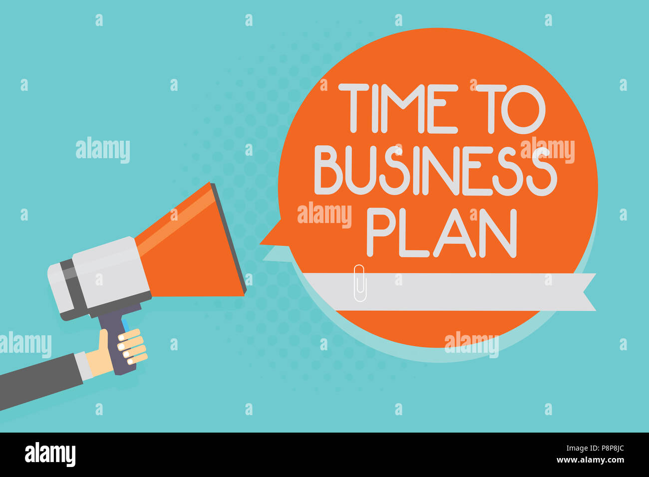 Schreiben Hinweis zu zeigen Zu den Business Plan. Business foto Präsentation Organisation Zeitplan für Arbeit Marketing Produkt Aufmerksamkeit Warnung heißen sozialen issu Stockfoto
