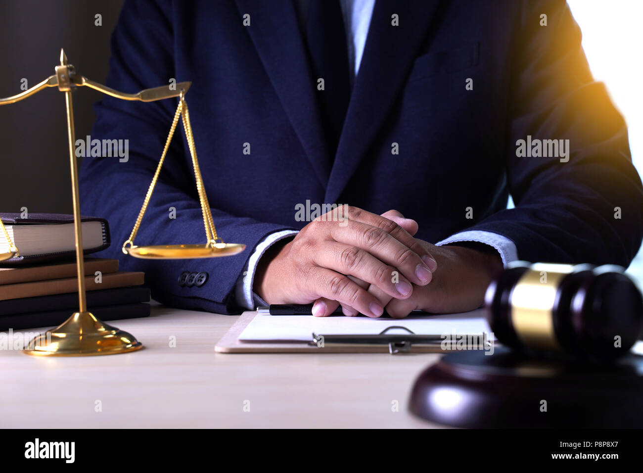 Recht Rechtsanwalt Rechtsanwälte in Team Konzept der Gerechtigkeit Stockfoto