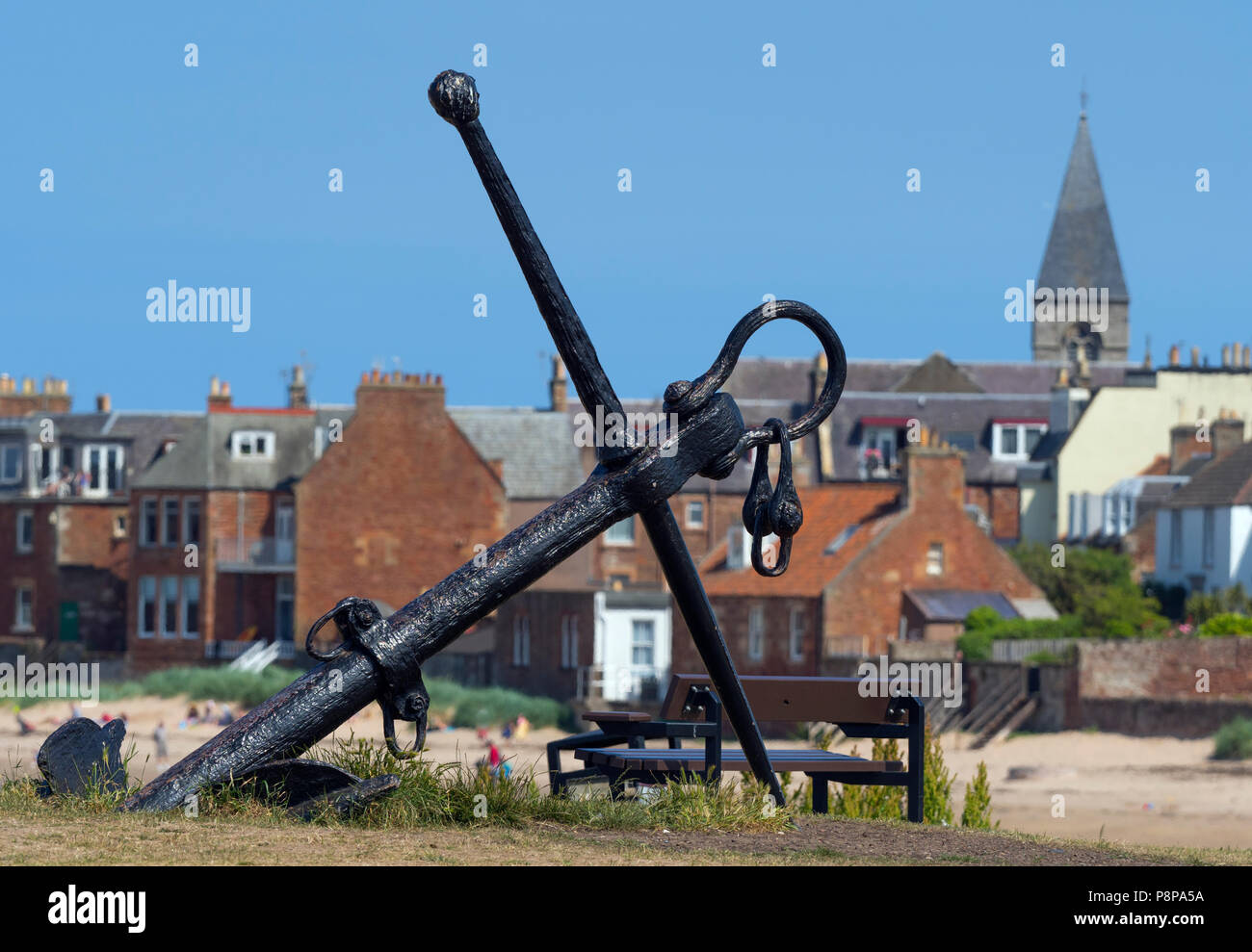 Blick auf die Küste von North Berwick, Schottland, Großbritannien, Stockfoto