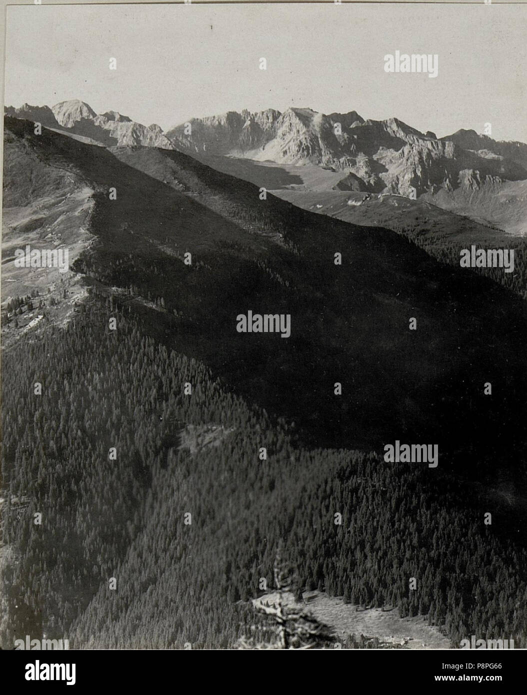 451 Panorama, Standpunkt Salubio. ¤ 1887. (2. Teilbild zu WK1 ALB083 24378 a) (BildID) 15632365 Stockfoto