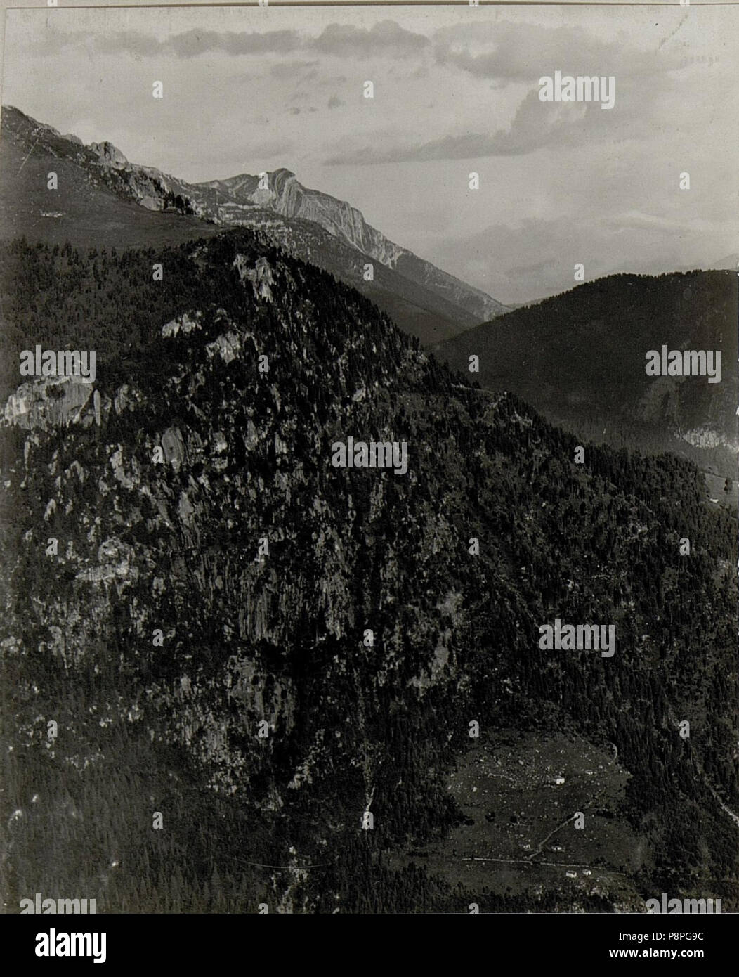 451 Panorama, Standpunkt Salubio. ¤ 1887. (9. Teilbild zu WK1 ALB083 24378 a) (BildID) 15632414 Stockfoto