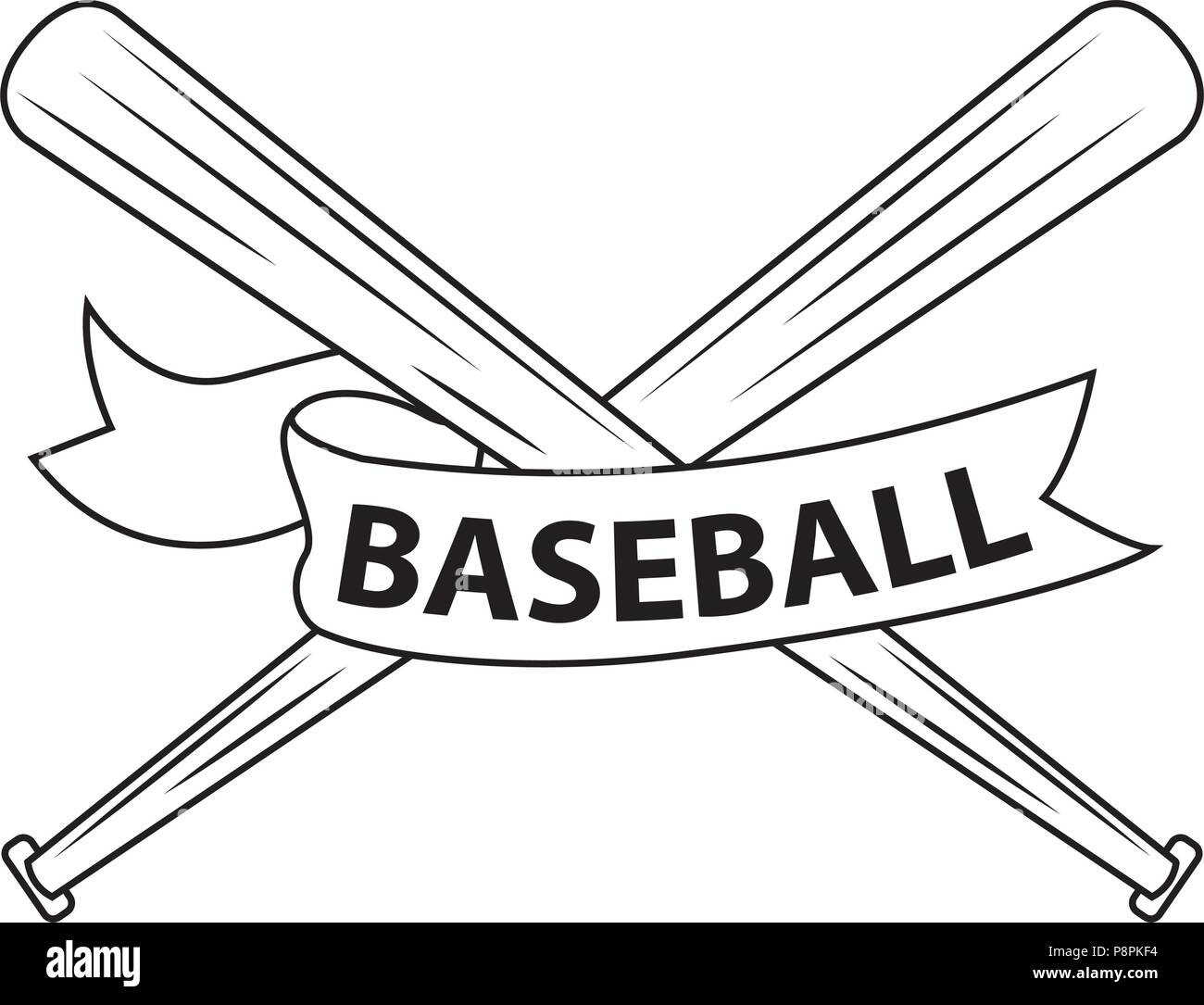 Abstrakte baseball Label Stock Vektor