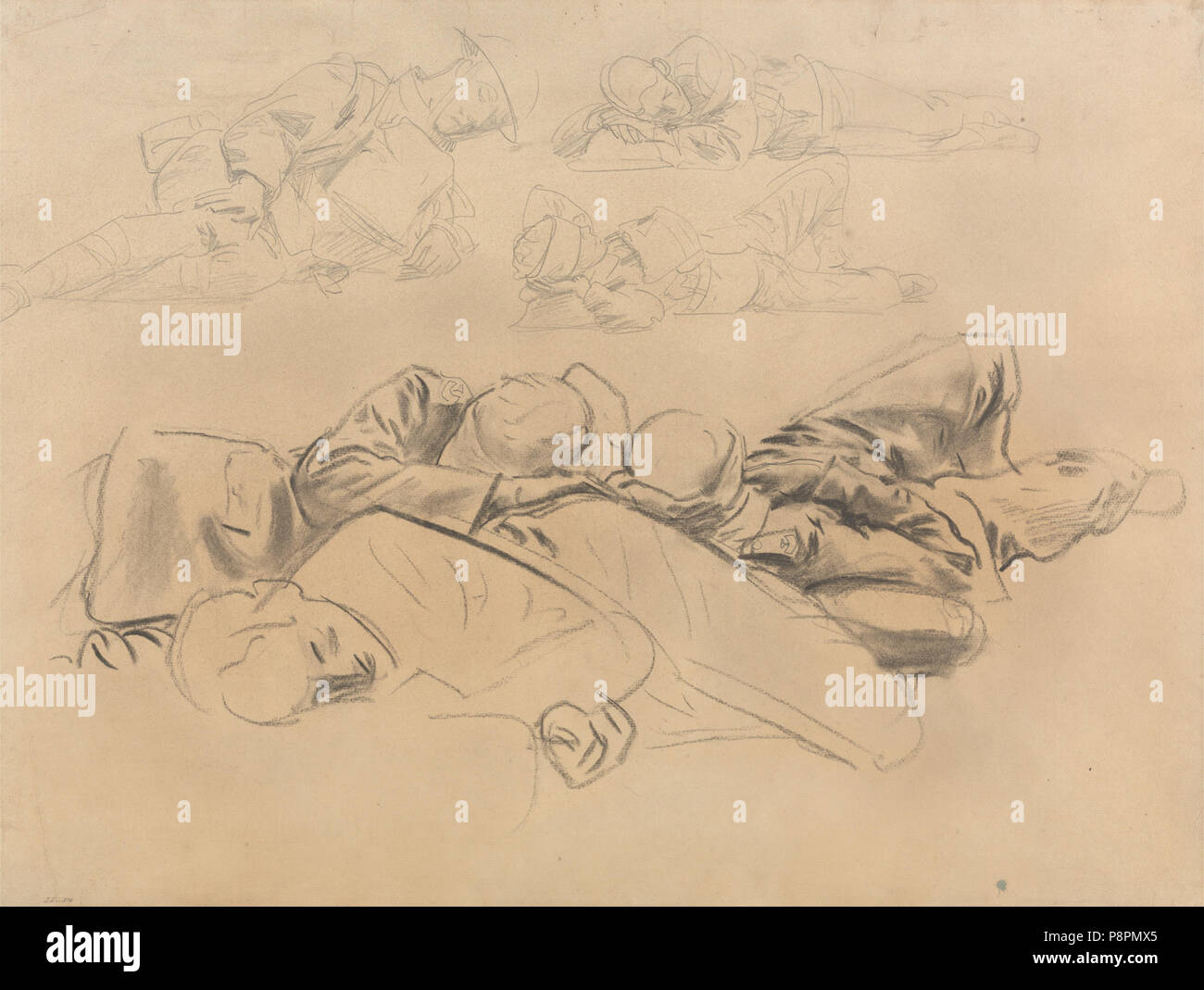 . 514 Studie für Vergasten Soldaten von John Singer Sargent 1918 Stockfoto