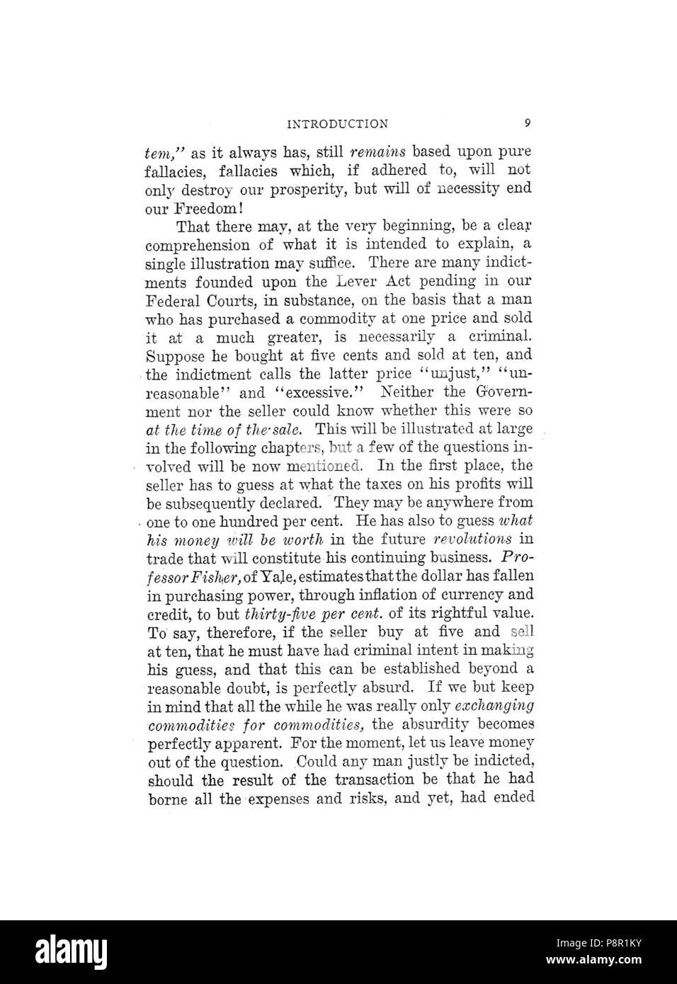 . 263 Earle, Preisfestsetzung zerstören Freiheit, 1920, 009 Stockfoto
