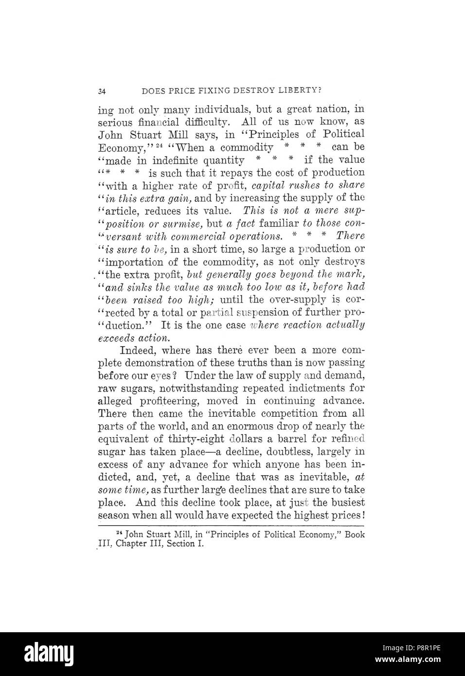 . 263 Earle, Preisfestsetzung zerstören Freiheit, 1920, 034 Stockfoto