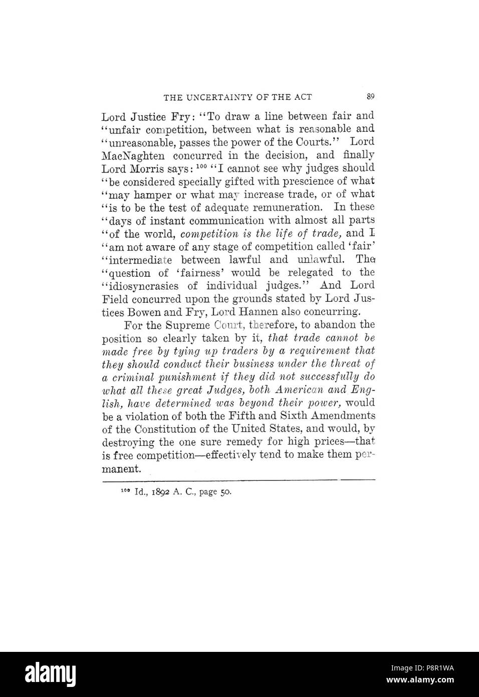 . 263 Earle, Preisfestsetzung zerstören Freiheit, 1920, 089 Stockfoto