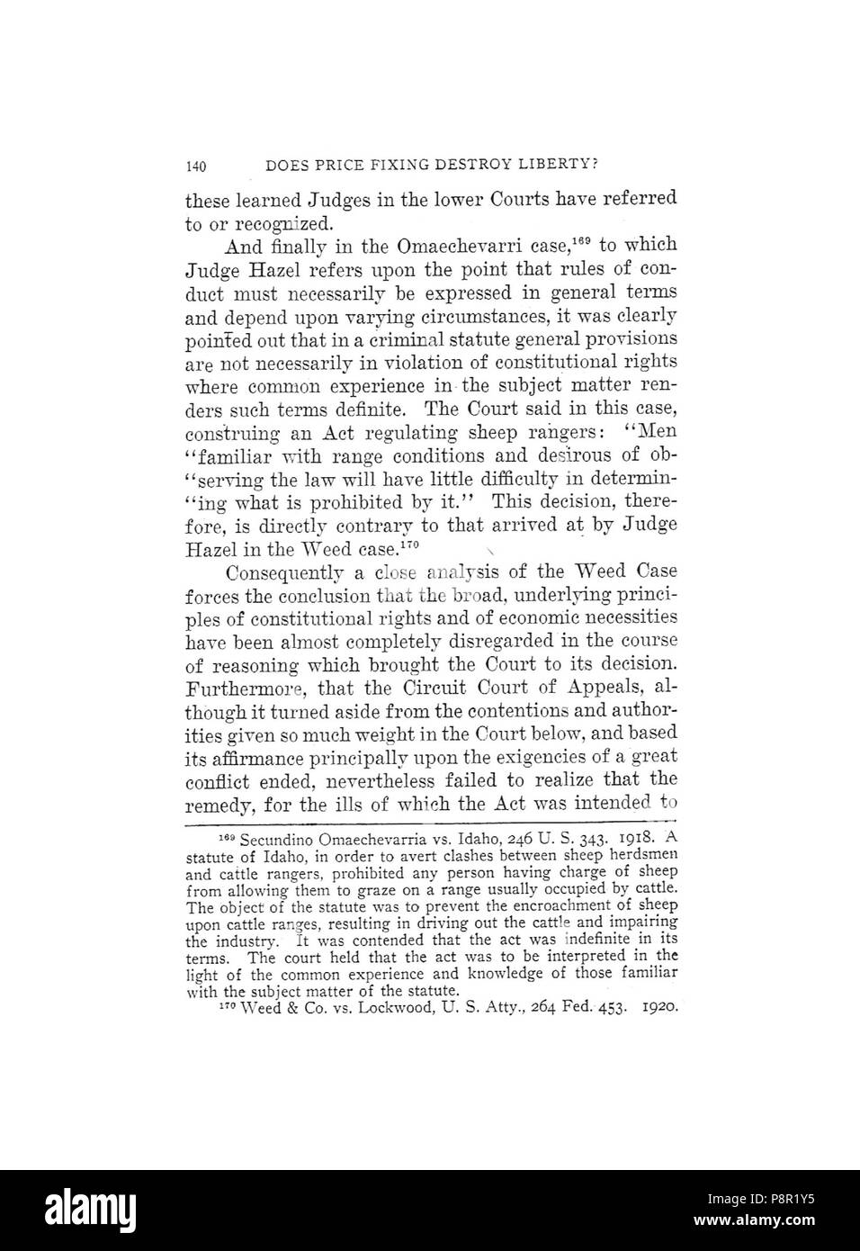 . 264 Earle, Preisfestsetzung zerstören Freiheit, 1920, 140 Stockfoto