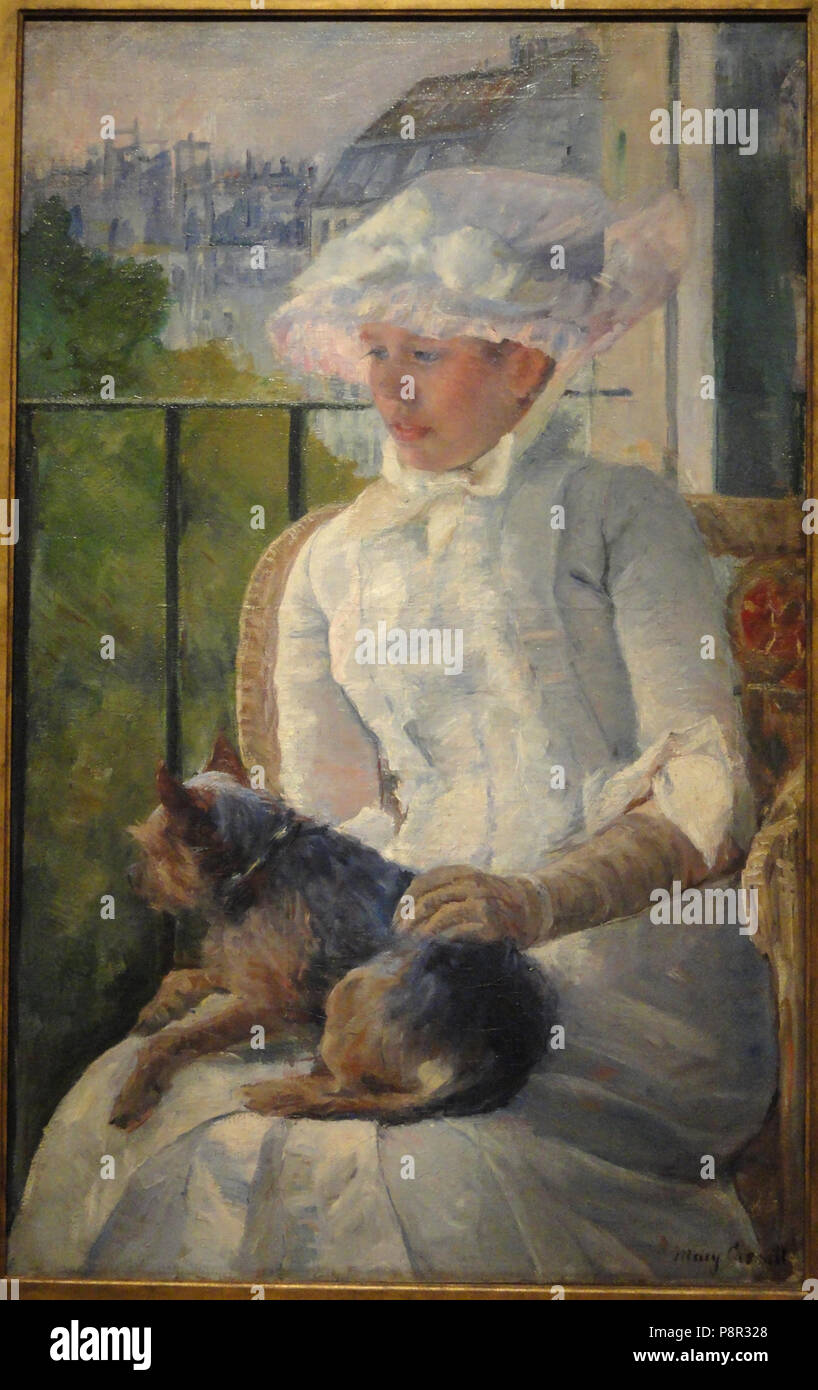 . 587 junge Mädchen am Fenster von Mary Cassat, C. 1883-1885 - Corcoran Kunstgalerie - DSC 01154 Stockfoto