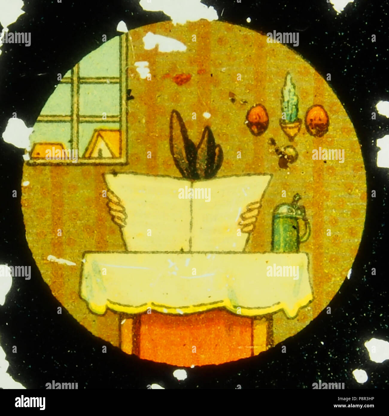 . 547 Überraschung Wechsel von Kaninchen zu Mann Bild 1 Stockfoto