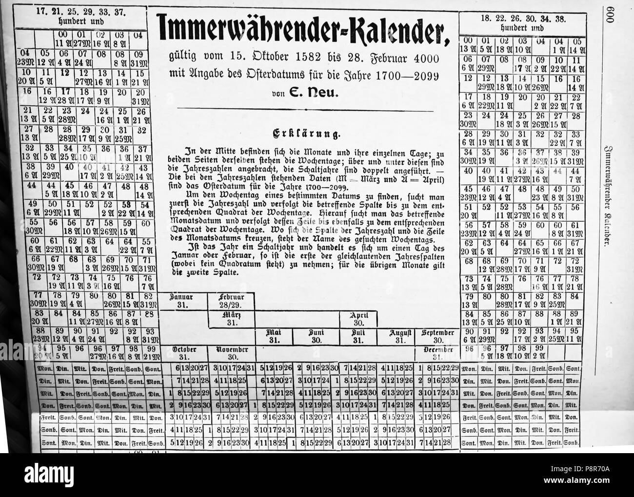 110 Der Haussekretär Hrsg. Carl Otto Berlin ca 1900 Seite 600 Stockfoto