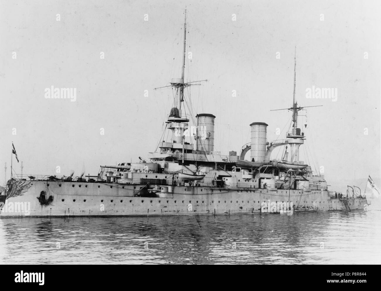 . 523 SMS Kaiser Karl der Grosse im Jahre 1902 Stockfoto