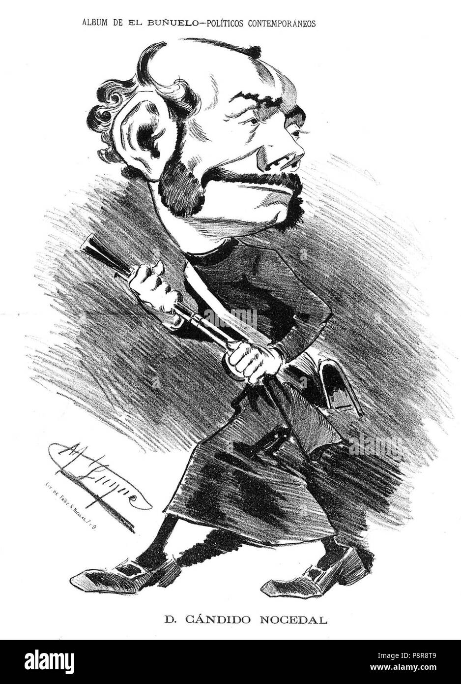 86 Cándido Nocedal, de Luque Stockfoto