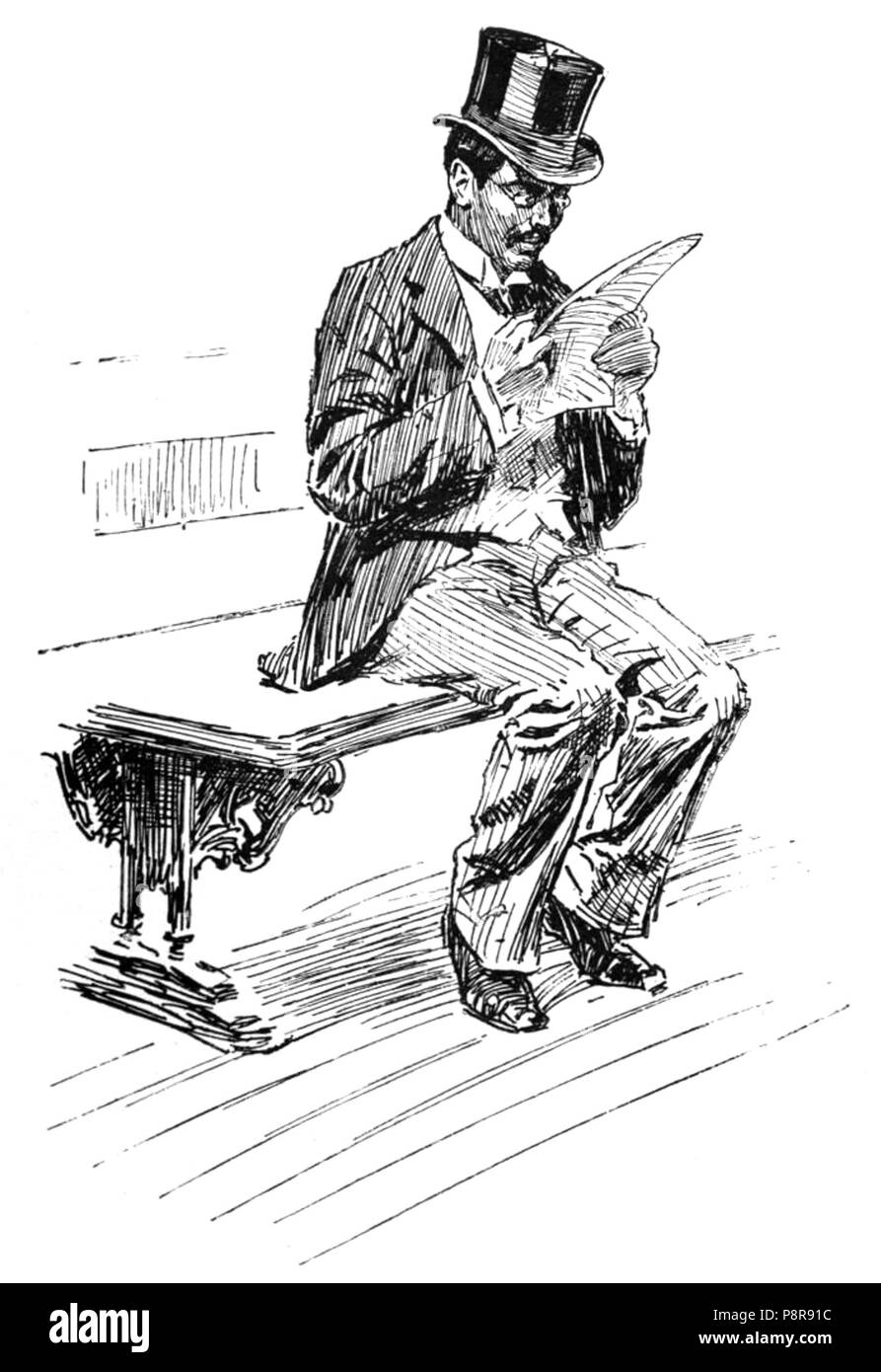 . 48 Baboo beeilen Bungsho Jabberjee, B.A. DJVU pg191 Stockfoto