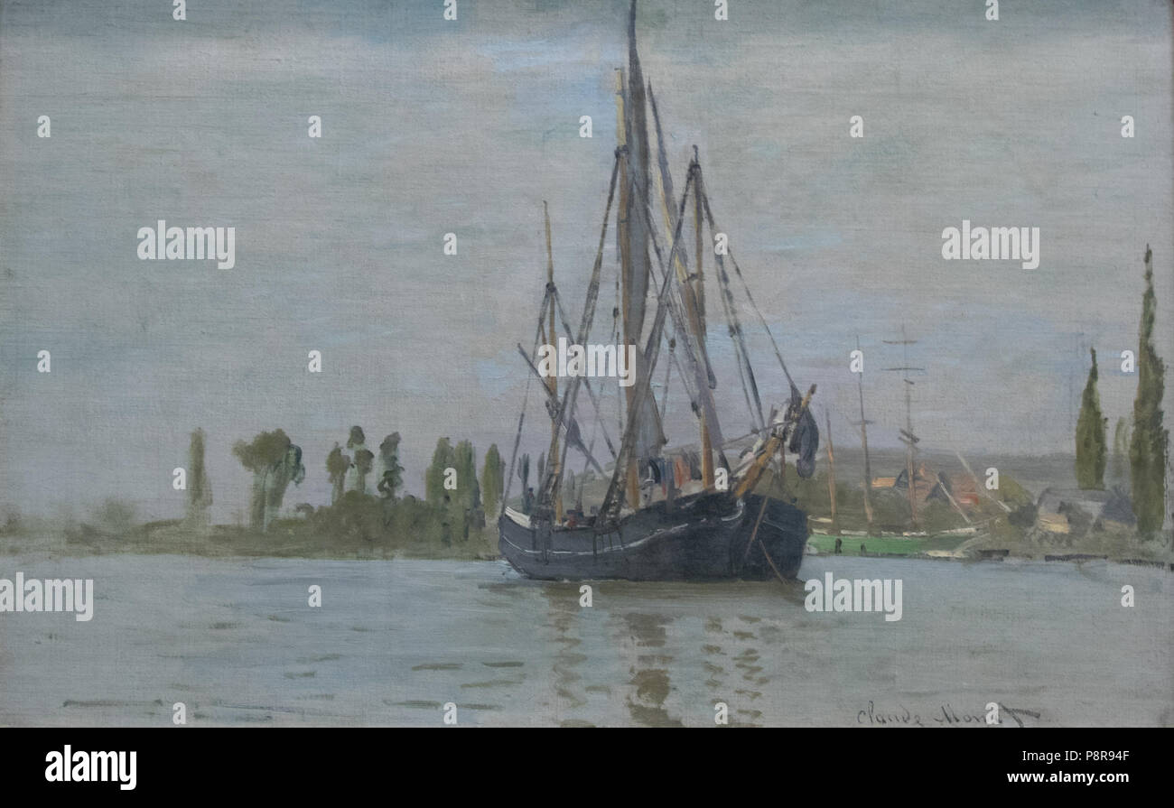 79 Chasse-marée à l'Ancre - Claude Monet Stockfoto