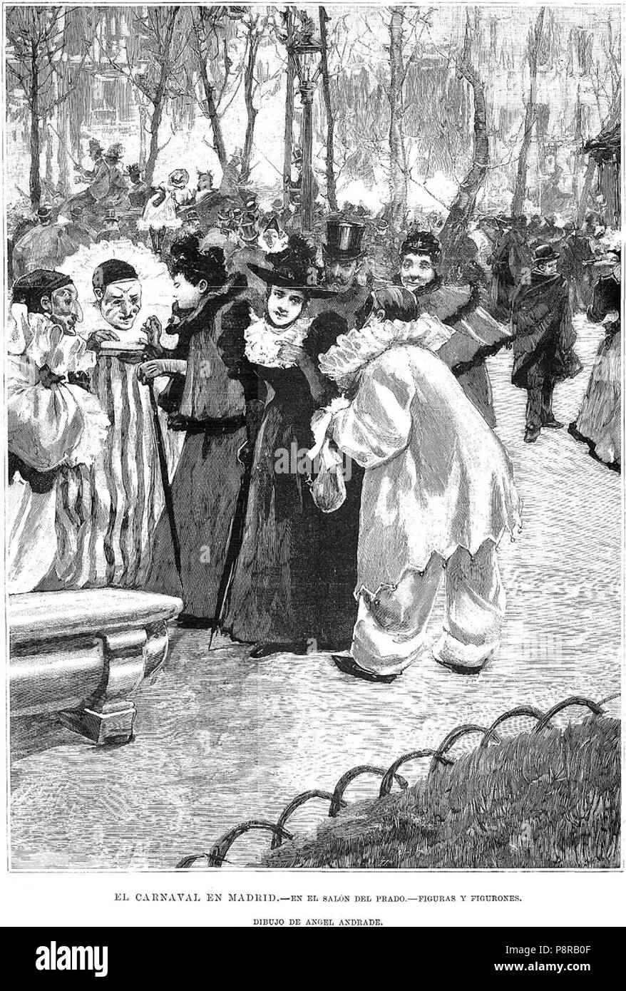 272 El Carnaval en Madrid, de Angel Andrade Stockfoto