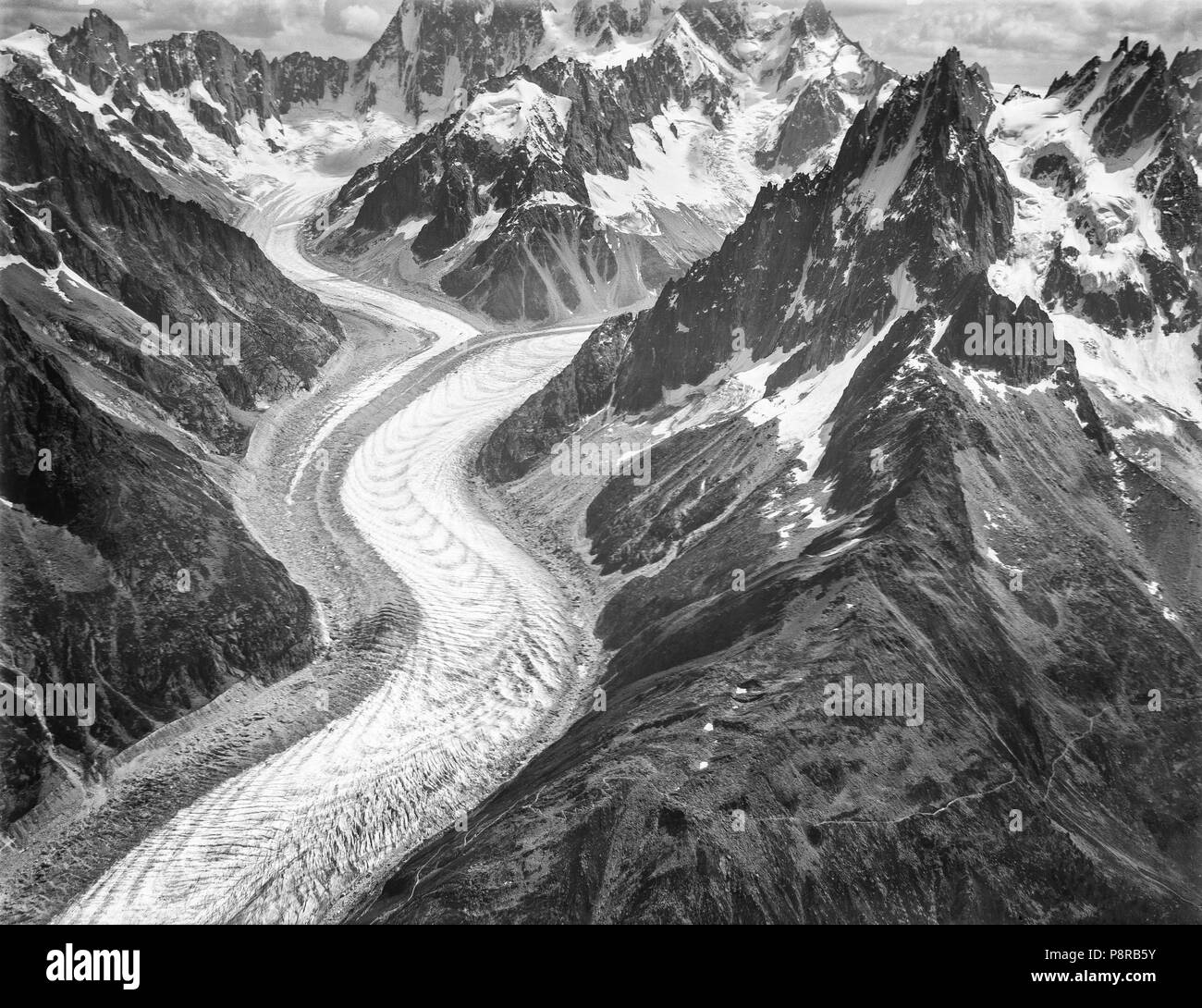 . 78 CH-NB - Mont-Blanc-Gruppe - Eduard Spelterini - EAD-WEHR -32075-B Stockfoto