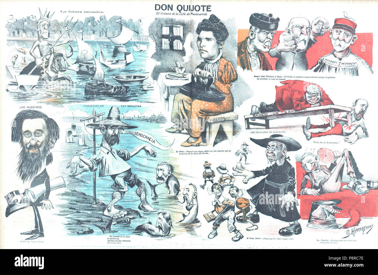 . 260 Don Quijote, 18 de Julio de 1902 Stockfoto