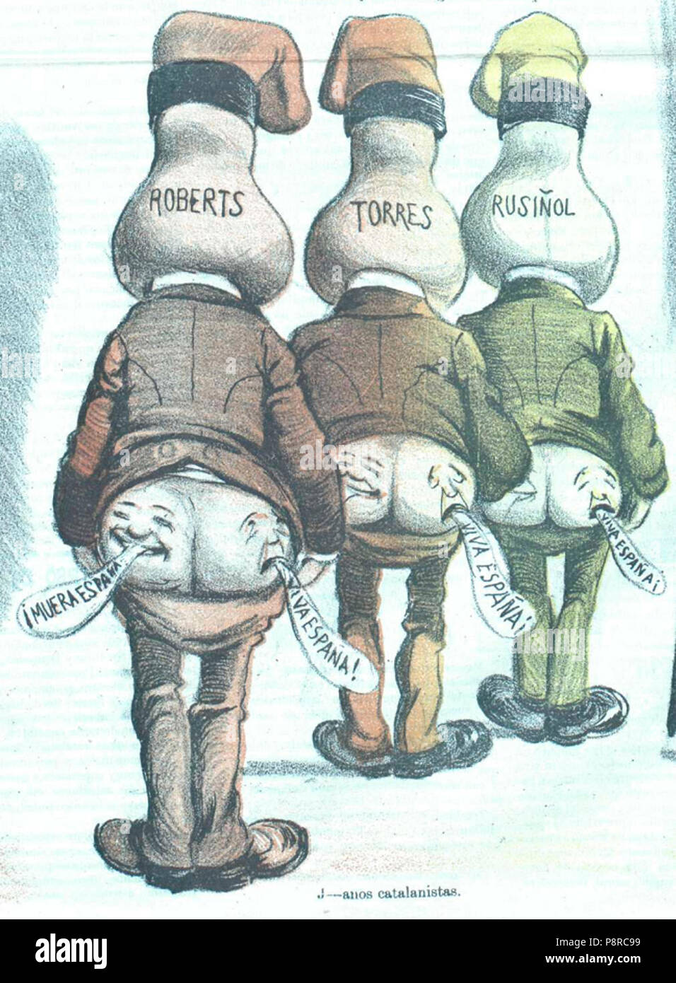 481 Robert, Torres y Rusiñol, Don Quijote, 29 de Noviembre de 1901 (7/8) Stockfoto