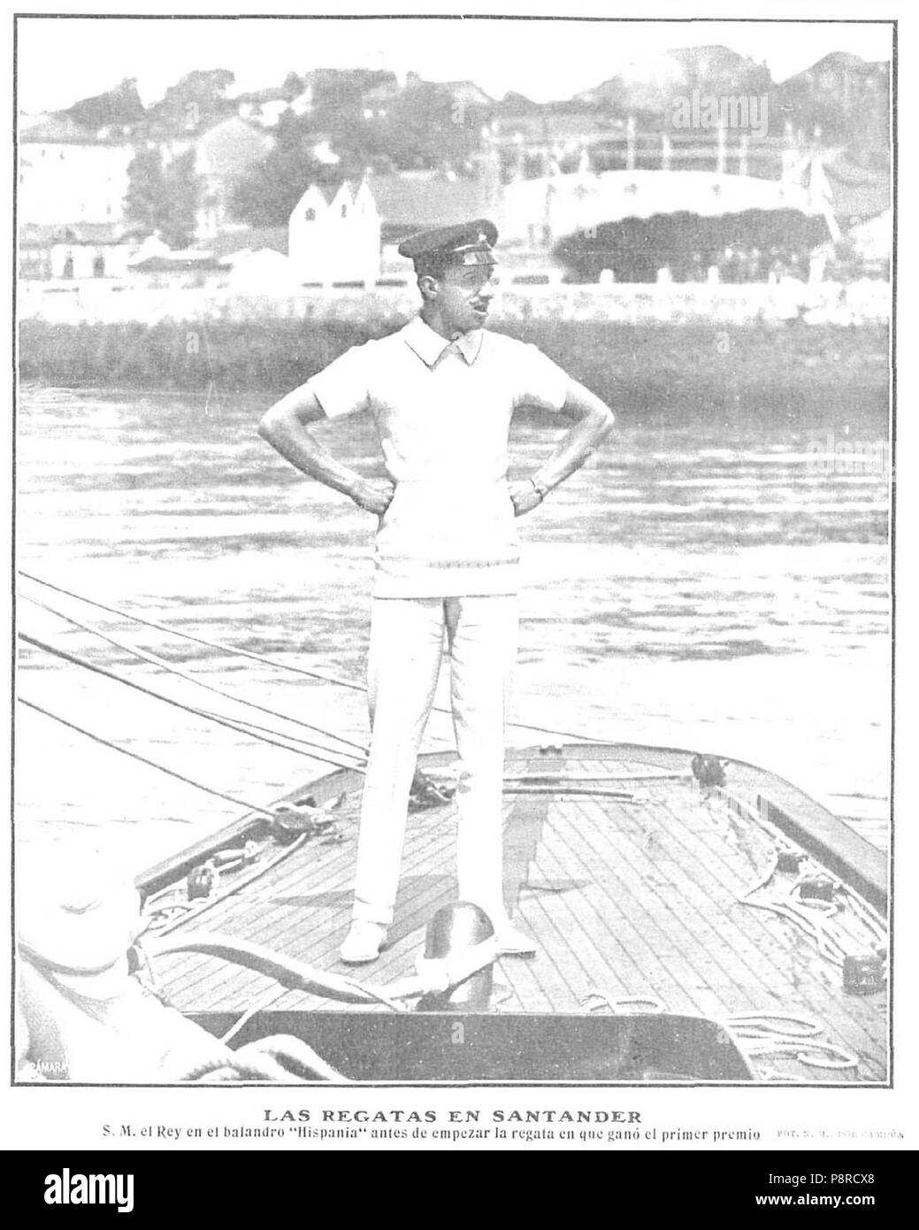 398 Las regatas de Santander, de Campúa, Nuevo Mundo, 27 de Julio de 1911 Stockfoto