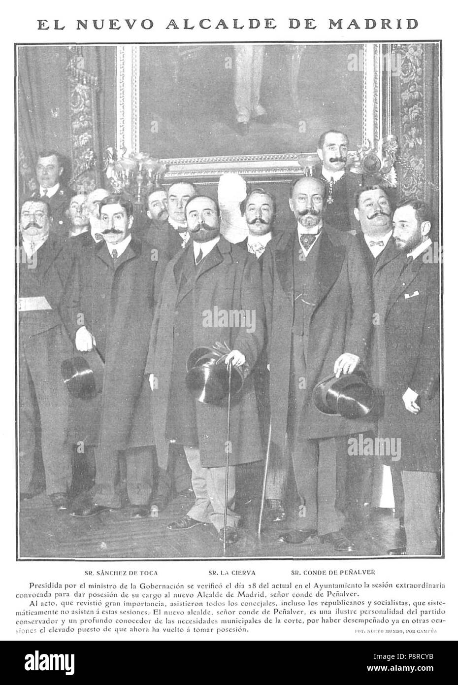 273 El Nuevo alcalde de Madrid, de Campúa, Nuevo Mundo, 31-10 -1907 Stockfoto