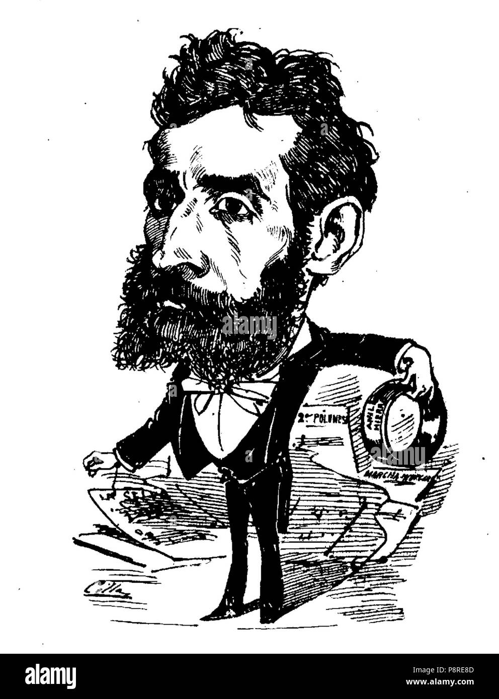 10 1881-04-10, Madrid Cómico, Pedro Miguel Marqués, Cilla (7/8) Stockfoto