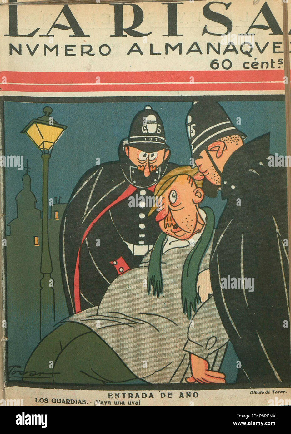 18 1922-12-24, La Risa, Entrada de año, Tovar Stockfoto