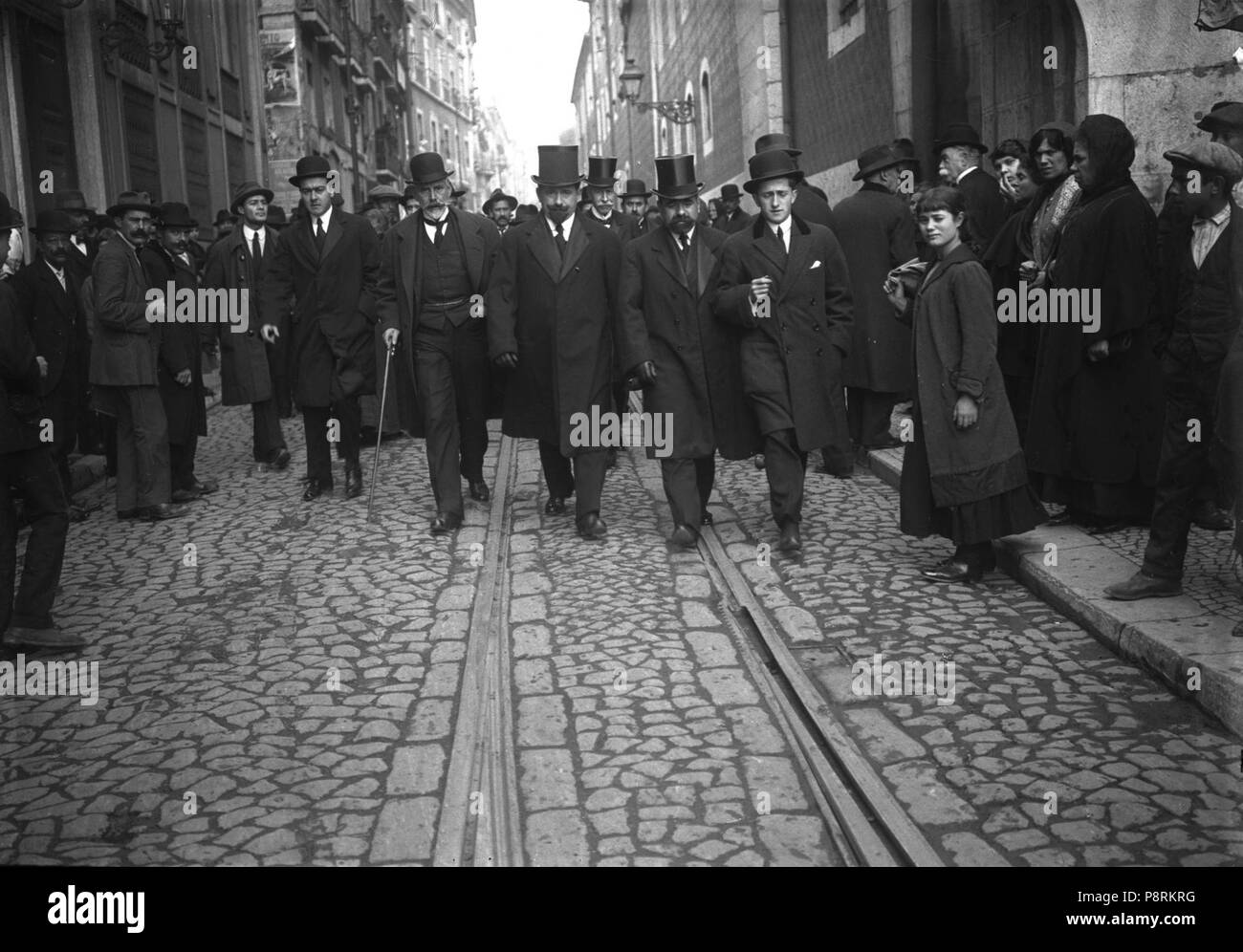 31 Afonso Costa keine Grupo dos portadores Tun protesto republicano às Cortes - 1906 Stockfoto
