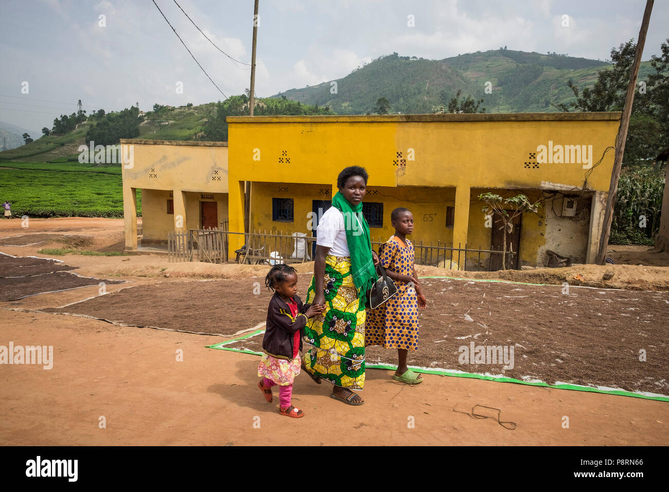 Ruanda, surroundig Byumba, Tägliches Leben Stockfoto