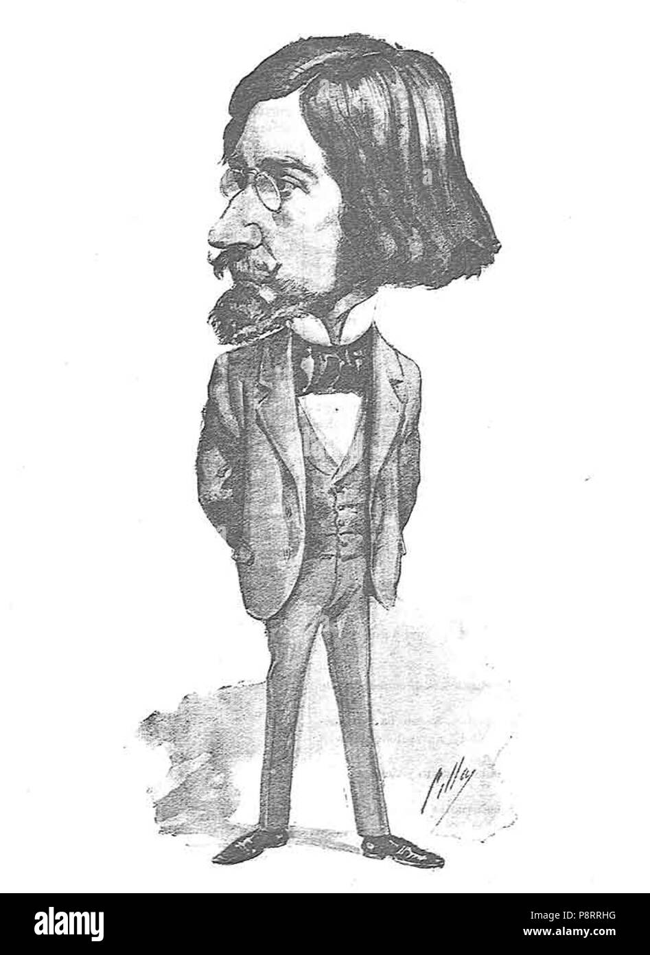 476 Ramón del Valle Inclán, de Cilla, Madrid Cómico, 11-12-1897 (7/8) Stockfoto