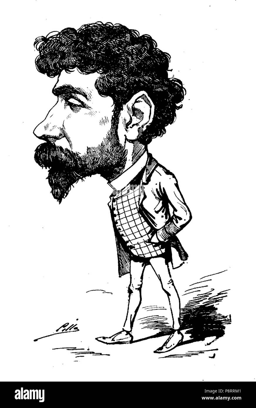 10 1884-08-31, Madrid Cómico, de Cilla, Manuel Luque (7/8) Stockfoto