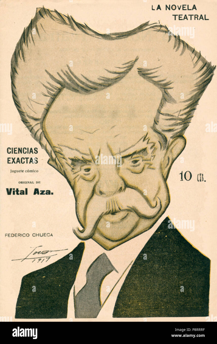 . 16 1917-08-19, La Novela Teatral, Federico Chueca, Tovar Stockfoto