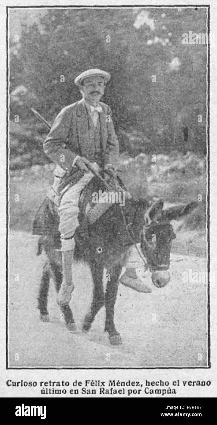 16 1913-12-10, Mundo Gráfico, Félix Méndez de San Rafael, Campúa Stockfoto