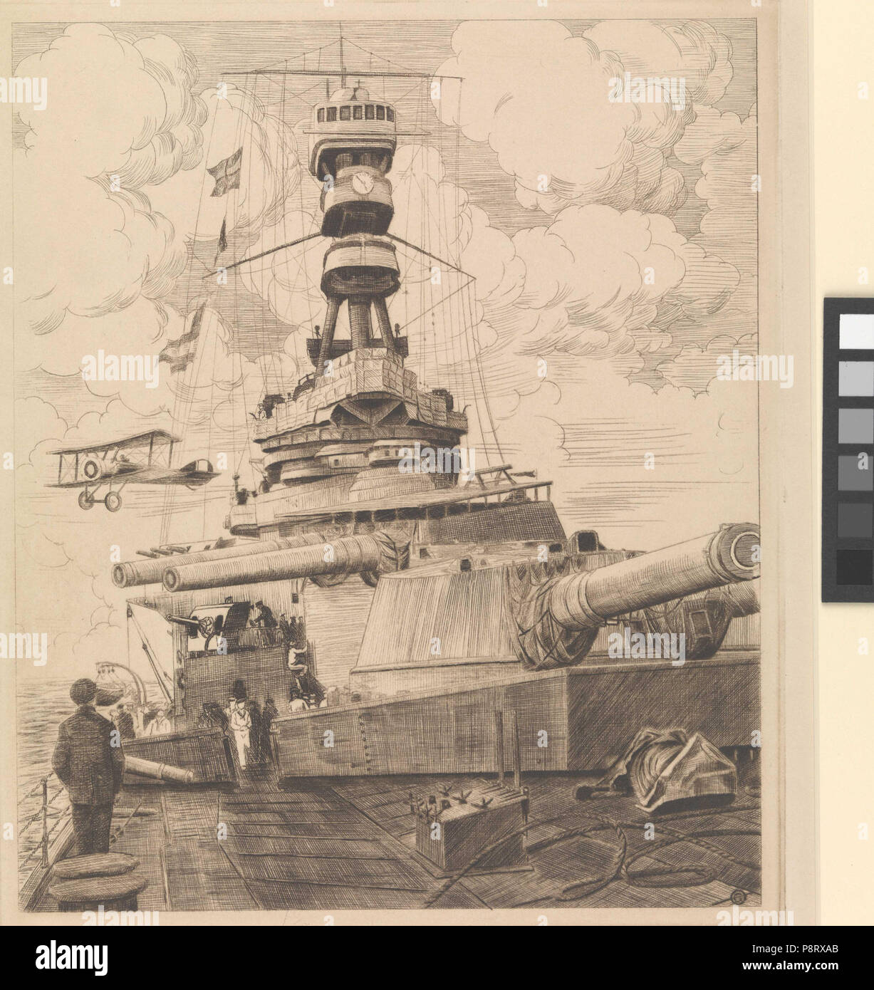 . 2 "H.M.S. Repulse Der erste Flug aus einem Revolver, Oktober 1917 "RMG-PW 8197 Stockfoto