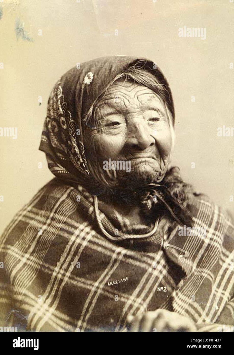 . 36 Angeline, Tochter von Chief Seattle, ca 1893 (LAROCHE 255) Stockfoto