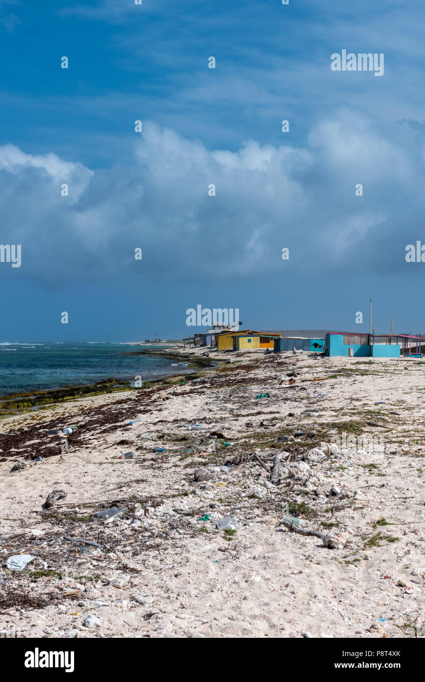 Aruba - Beach Hut in der Nähe von Boca Prins Stockfoto