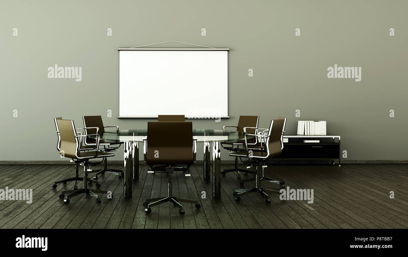 Ein moderner Konferenzraum interior design Stockfoto
