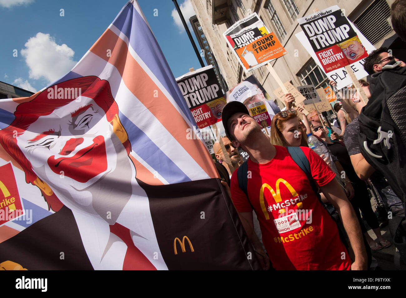 London, United Kingdon. 13. Juli 2018. 100.000 protestieren in London gegen den Besuch von US-Präsident Donald Trump. Credit: Mike Abrahams/Alamy leben Nachrichten Stockfoto