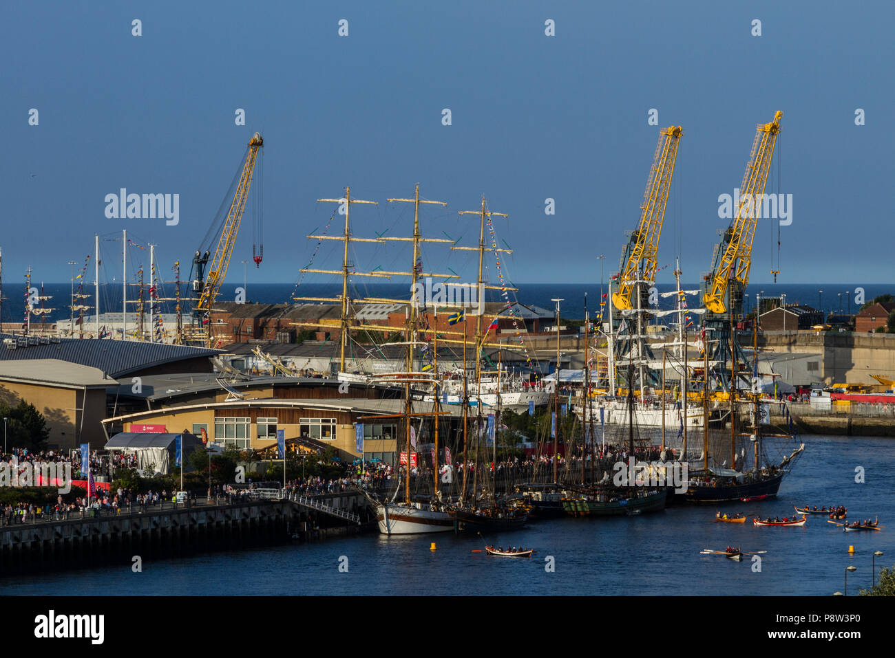 Sunderland, Großbritannien, 13. Juli 2018. Schiffe, die auf der "Tall Ships Race, Sunderland 2018 Stockfoto